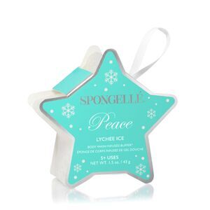 Spongellé Lychee Ice Holiday Star Body Buffer Scented Body Wash Bath Sponge